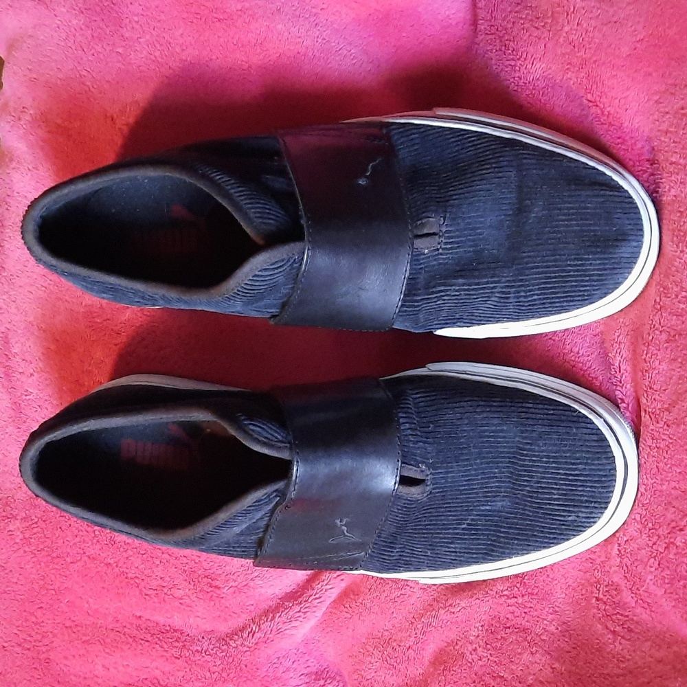 Puma Black Slip-On Sneakers